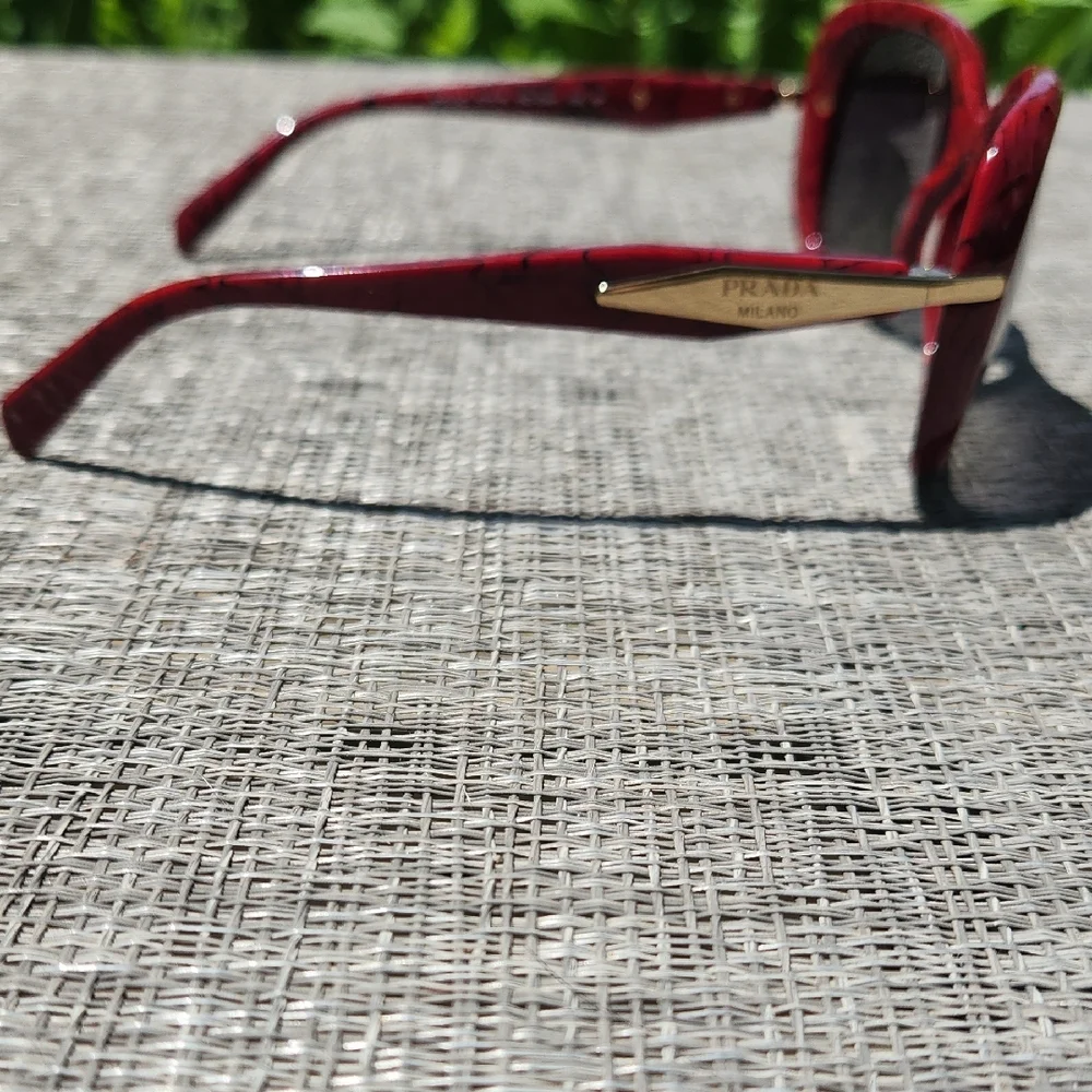Prada Red Sunglasses - Picture 9 of 15
